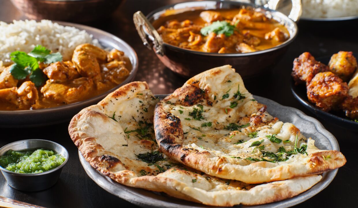 Indian cuisine dishes at a restaurant (Source: Envato Elements)